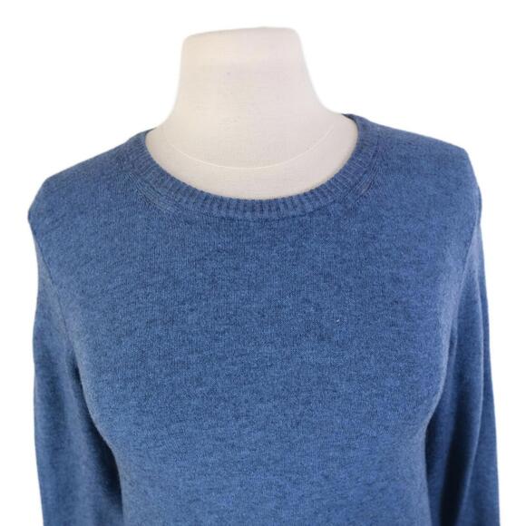 Dont Ask Why Womens Scoop Neck Navy Sweater Italy Made One Size - Picture 2 of 8